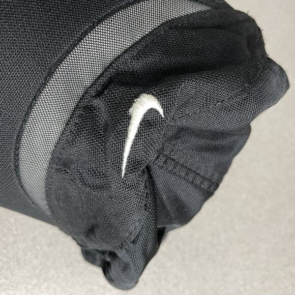 Vtg Nike Tailwind 7 Panel Dri Fit Hat Cap Black Mesh Run Sheer Jog Train Swoosh - Picture 2 of 8